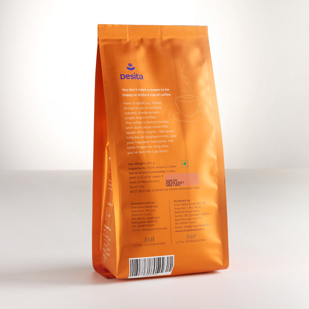 Desita 100% Arabica Beans, for Moka Pot - 250g