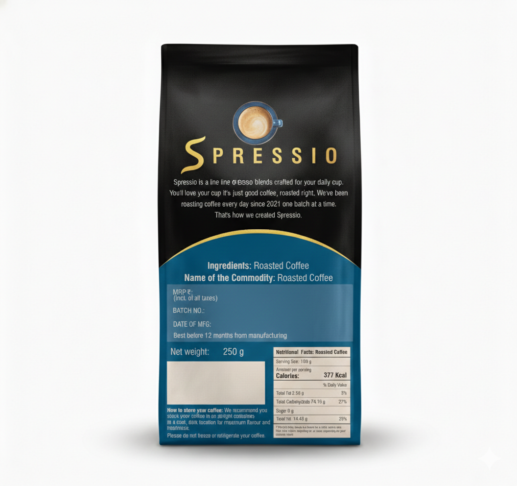 Spressio Caffè di Casa Dark Roast Coffee Beans, 100% Arabica, 250g | Developed for fully automatic machines, delivering consistent extraction, good crema, and a smooth, low-acid cup. Made for easy everyday brewing without adjustments.