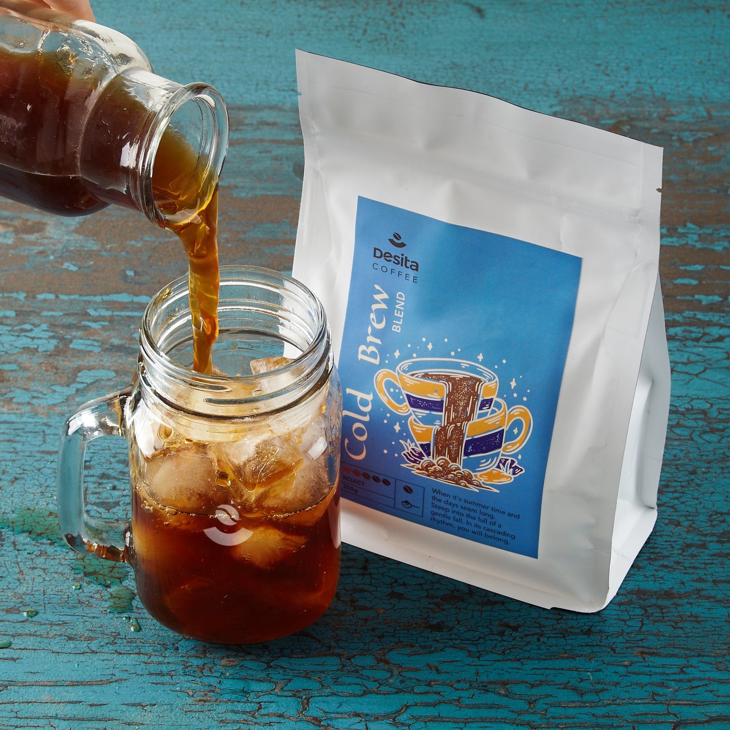 Desita – Cold Brew Roast 250g | Roasted for Slow, Cold Extraction | Whole Beans or Ground