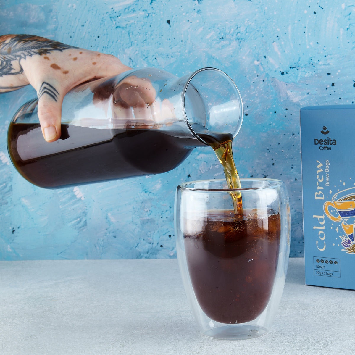 Desita – Cold Brew Bags | Box of 5 | Roasted for Cold Extraction