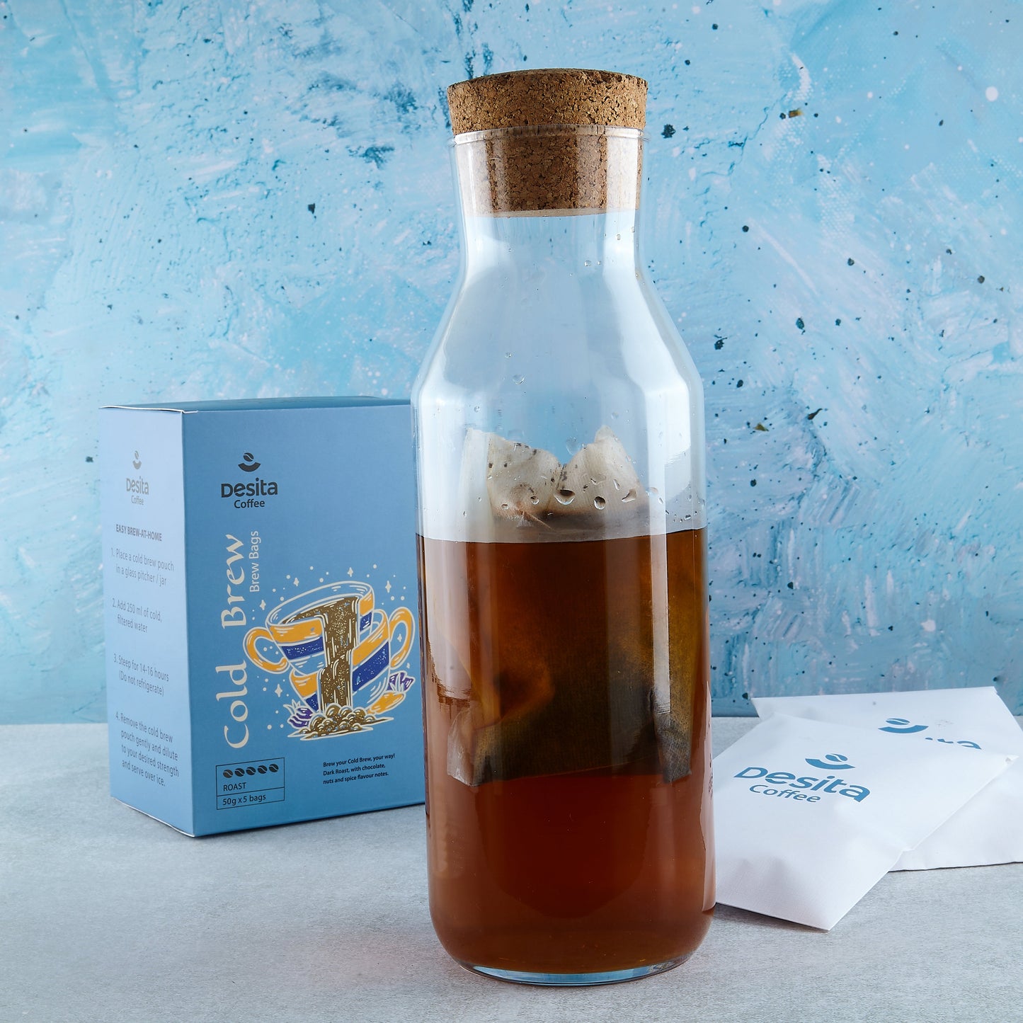 Desita – Cold Brew Bags | Box of 5 | Roasted for Cold Extraction