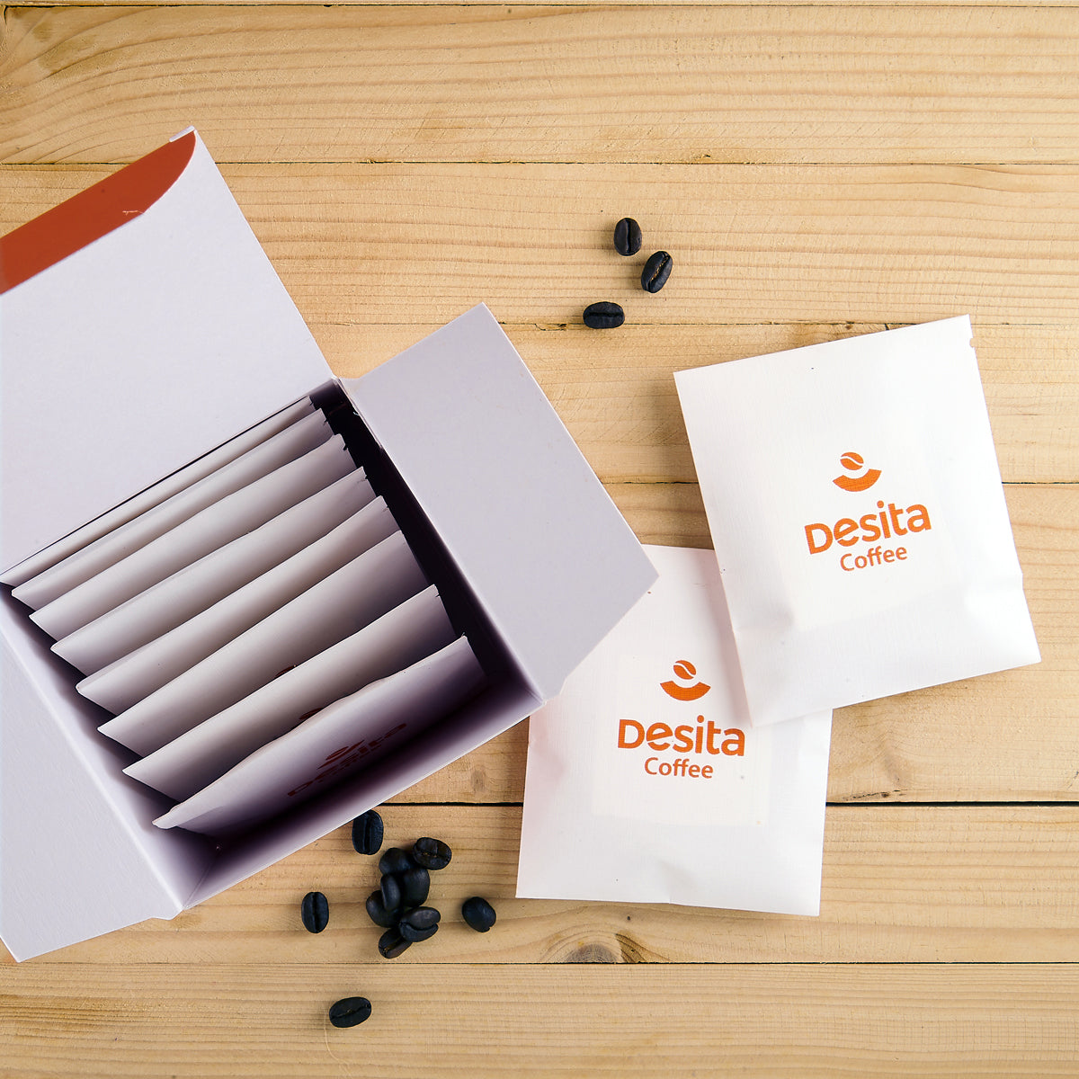 Desita – Hot Brew Coffee Bags | Box of 10 | Roasted for Everyday Brewing